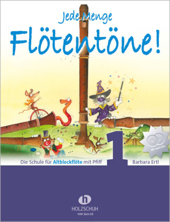 Jede Menge Flötentöne, für Altblockflöte, m. 2 Audio-CDs. Bd.1