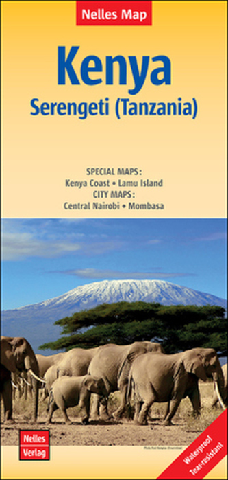 Nelles Map Kenya, Serengeti (Tanzania), Polyart-Ausgabe