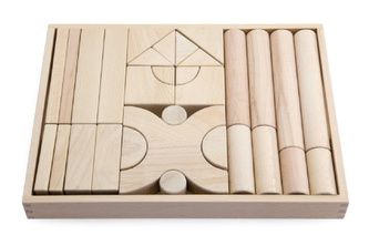 Dřevěná sada kostek