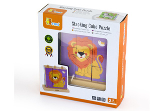 Drevené kocky 9 ks - divočina