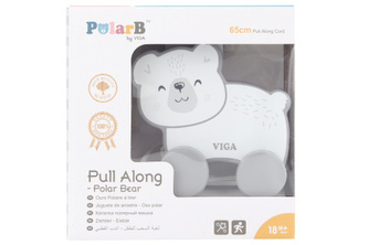 Drevená ťahačka ľadový medveď