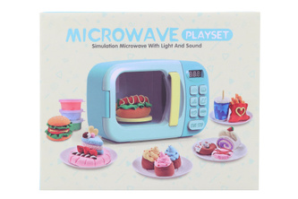 Mikrovlnka baterie modrá s modelínou