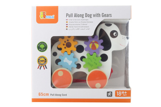 Drevená ťahačka - pes