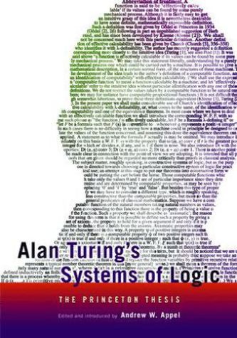 Alan Turings Systems of Logic