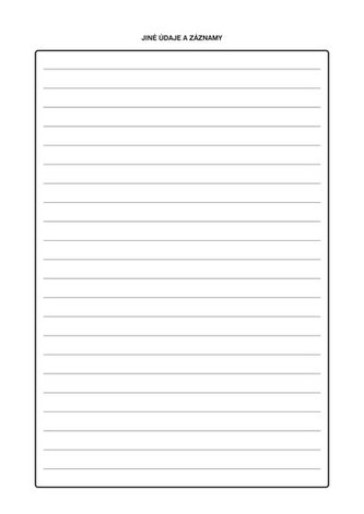 Záznamník ruční motorové pily, A4, 26 listů