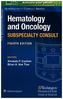 Hematology and Oncology Subspecialty Consult