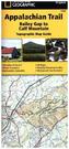 National Geographic Adventure Travel Map Bailey Gap to Calf Mountain