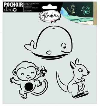 Šablona Aladine 20x20 cm - zvířátka