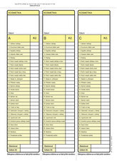 Kosmetický blok, karbon, A5, 100 listů