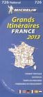 Michelin Karte Grands Itinéraires France 2013
