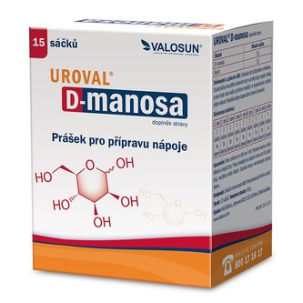 UROVAL D-manosa 15 sáčků