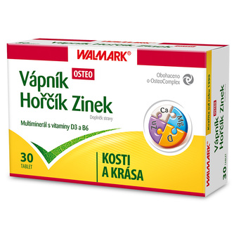 Vápník Hořčík Zinek OSTEO 30 tablet II EXP 4/2020 Vápník Hořčík Zinek OSTEO 30 tablet II EXP 4/2020