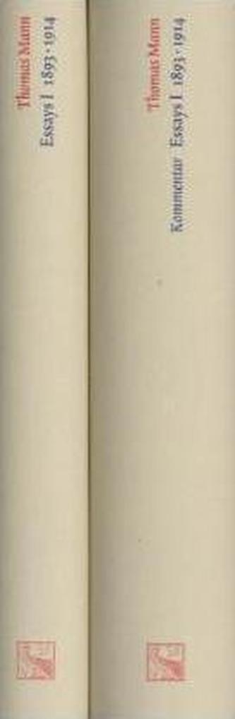 Essays 1893-1914, m. Kommentar, 2 Bde.. Tl.1