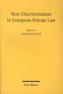 Non-Discrimination in European Private Law