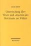 Untersuchung über Wesen und Ursachen des Reichtums der Völker
