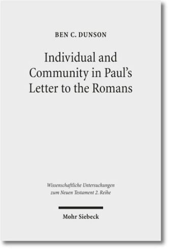 Individual and Community in Paul's Letter to the Romans