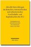 Aktuelle Entwicklungen im deutschen, österreichischen und schweizerischen Gesellschafts- und Kapitalmarktrecht 2012