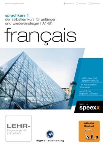 Sprachkurs, DVD-ROM m. Audio-CD + Textbuch + Headset. Tl.1