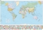 Kümmerly & Frey Poster Die Welt, politisch, 1 : 30 Mio.. Le Monde politique. The World political