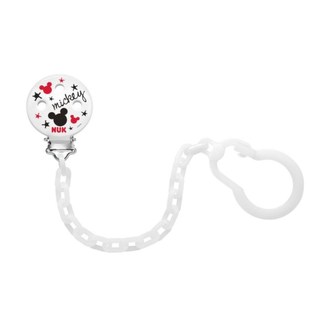 Řetízek na šidítko NUK Disney Mickey bílý