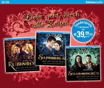 Liebe geht durch alle Zeiten - Rubinrot, Saphirblau, Smaragdgrün, 23 Audio-CDs