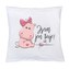 Polštář New Baby s potiskem Jsem jen tvoje! 40x40 cm růžový