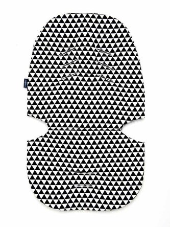 Podložka do kočárku Womar bílo-černá