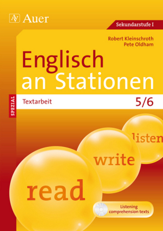 Englisch an Stationen SPEZIAL - Textarbeit 5/6, m. Audio-CD