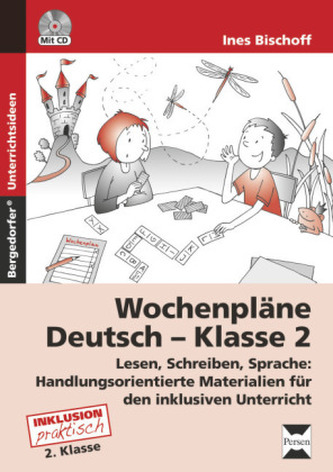 Wochenpläne Deutsch - Klasse 2, m. CD-ROM