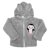 Zimní dětská mikina New Baby Penguin šedá - velikost 86 (12-18m)