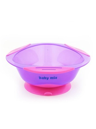 Dětská protiskluzová miska Baby Mix fialová