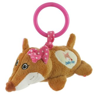 Plyšová hračka s vibrací Baby Mix liška růžová