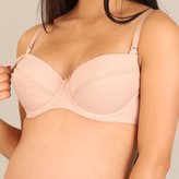 Polovyztužená kojící podprsenka New Baby Eva 70C béžová - velikost Obvod 70 cm