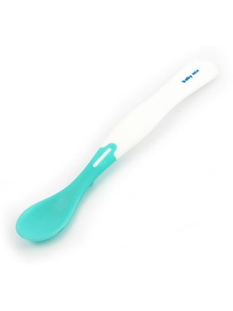 Dětské lžičky měnící barvy Baby Mix bílo modrá 2 ks