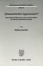 'Humanistisches Appeasement'?