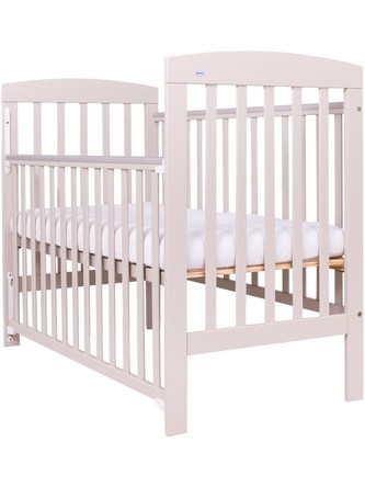 Dětská postýlka Drewex Olek se stahovací bočnicí krémová