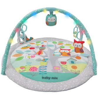 Hrací deka s melodií a LED světly Baby Mix ptáčci