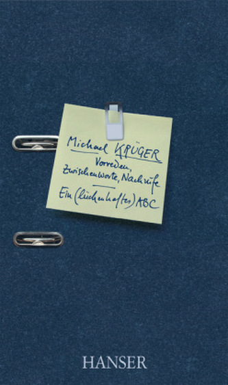 Vorreden, Zwischenworte, Nachrufe