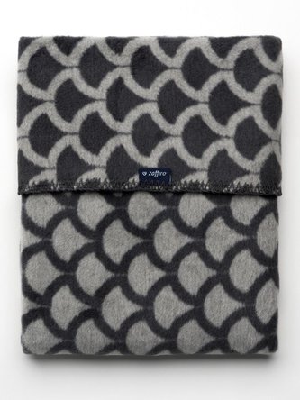 Dětská bavlněná deka se vzorem Womar 75x100 šedo-grafitová