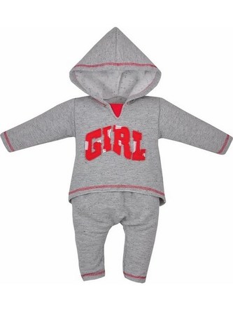 2-dílná souprava Koala Boys and Girls šedá Girl - velikost 80 (9-12m)