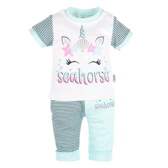 Kojenecké tričko s krátkým rukávem a tepláčky New Baby seahorse - velikost 74 (6-9m)