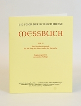 Das Meßbuch deutsch für alle Tage des Jahres außer der Karwoche, Ergänzungsheft (zur 2. Aufl.)
