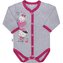 Dětské celorozepínací body New Baby Love Mouse - velikost 68 (4-6m)