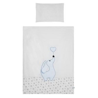 6-dílné ložní povlečení Belisima Lovely Puppy 90/120 modré