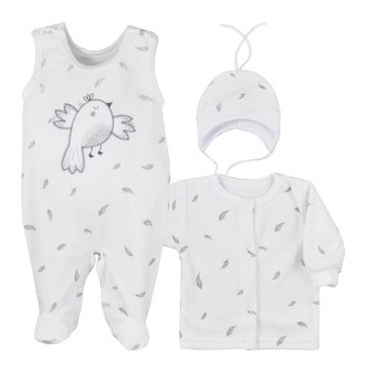 3-dílná semišková soupravička Koala Pírka - velikost 62 (3-6m)