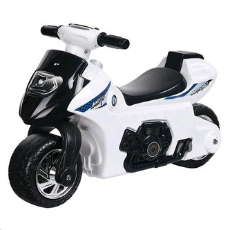 Dětské odrážedlo se zvukem Motorka Bayo white
