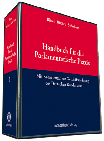 Handbuch für die Parlamentarische Praxis, 2 Ordner zur Fortsetzung