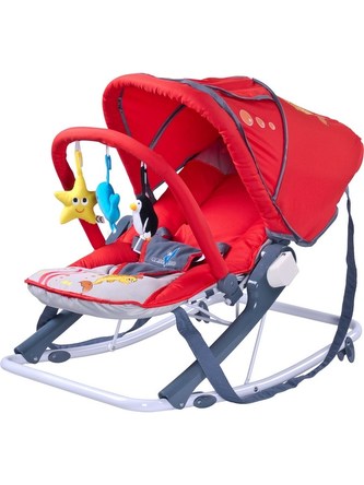 Dětské lehátko CARETERO Aqua red