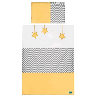 6-dílné ložní povlečení Belisima Hvězdička 90/120 žluté