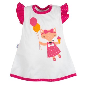 Kojenecké letní šatičky s čelenkou New Baby Liška - velikost 68 (4-6m)